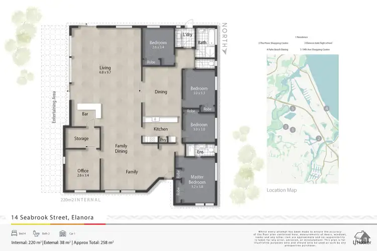 Floorplan of Homely house listing, 14 Seabrook Street, Elanora QLD 4221