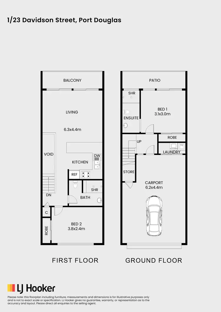 Floorplan of Homely unit listing, 1 Garden Terraces/23 Davidson Street, Port Douglas QLD 4877