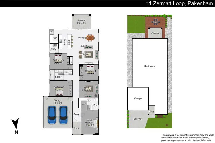 Floorplan of Homely house listing, 11 Zermatt Loop, Pakenham VIC 3810