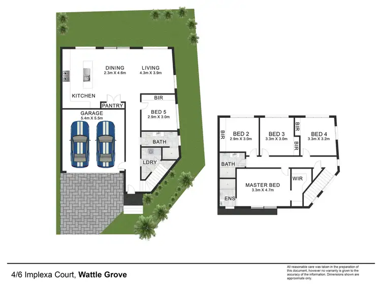 Floorplan of Homely townhouse listing, 4/6 Implexa Court, Wattle Grove NSW 2173