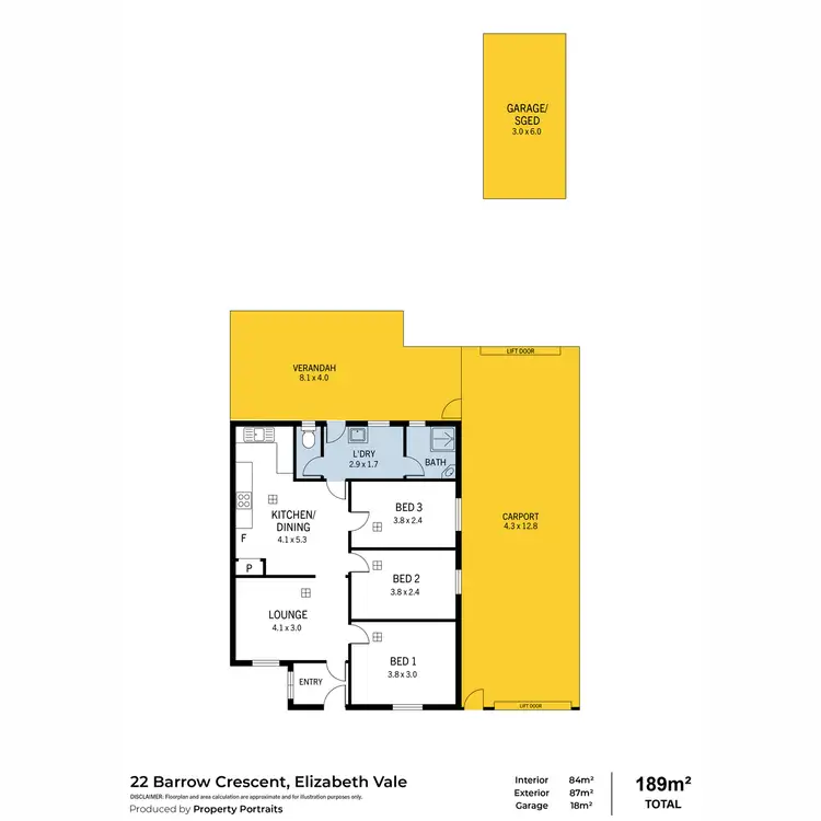 Floorplan of Homely house listing, 22 Barrow Crescent, Elizabeth Vale SA 5112