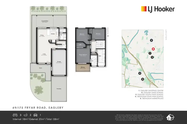 Floorplan of Homely townhouse listing, 49/175 Fryar Road, Eagleby QLD 4207