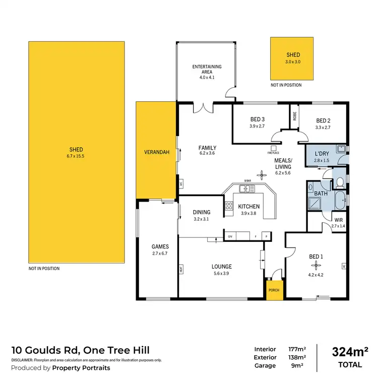 Floorplan of Homely house listing, 16 Goulds Road, One Tree Hill SA 5114