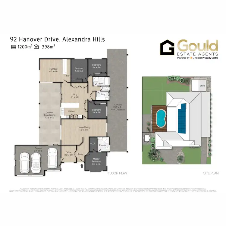 Floorplan of Homely house listing, 92 Hanover Drive, Alexandra Hills QLD 4161