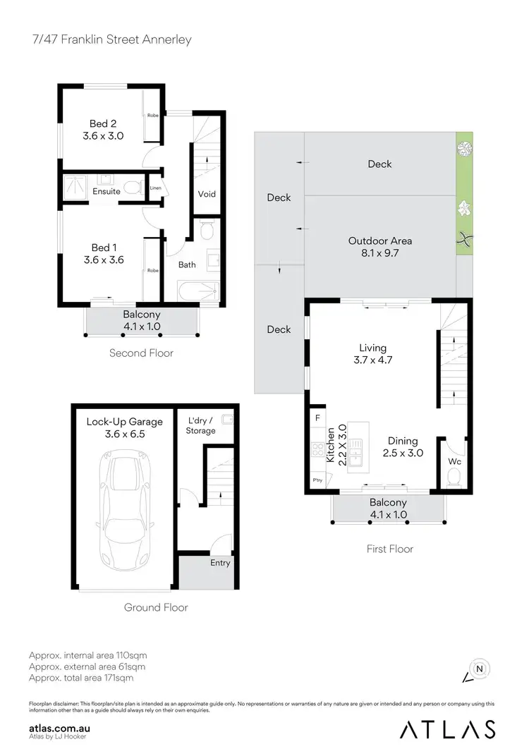 Floorplan of Homely townhouse listing, 7/47 Franklin Street, Annerley QLD 4103