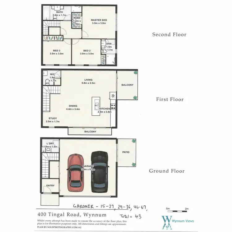 Floorplan of Homely townhouse listing, 55/400 Tingal Road, Wynnum QLD 4178