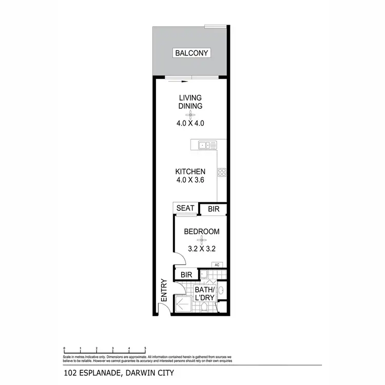 Floorplan of Homely apartment listing, 510/102 The Esplanade, Darwin City NT 800