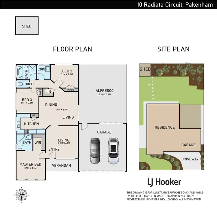 Floorplan of Homely house listing, 10 Radiata Circuit, Pakenham VIC 3810