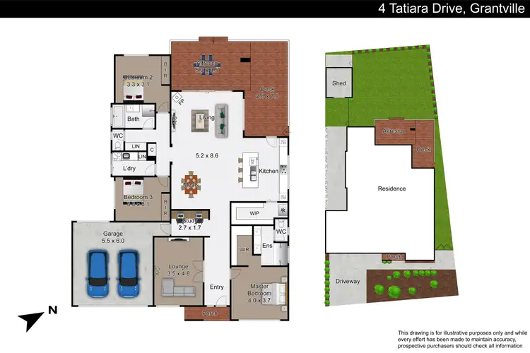 Floorplan of Homely house listing, 4 Tatiara Drive, Grantville VIC 3984