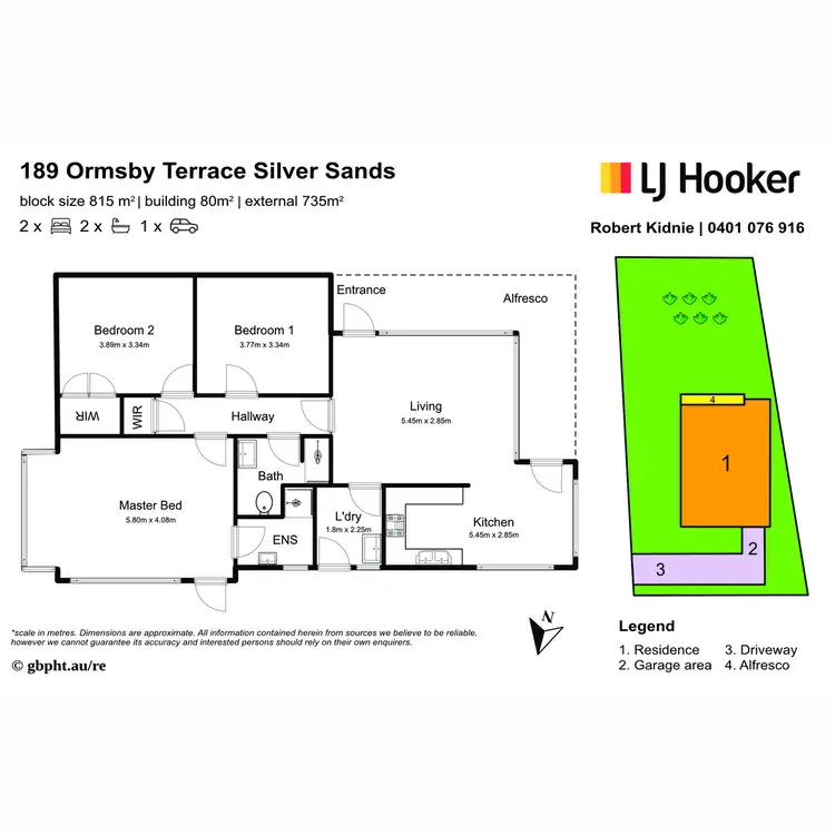 Floorplan of Homely house listing, 189 Ormsby Terrace, Silver Sands WA 6210