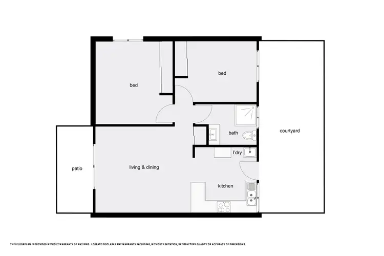 Floorplan of Homely unit listing, 1/21 Creedy Street, Westcourt QLD 4870