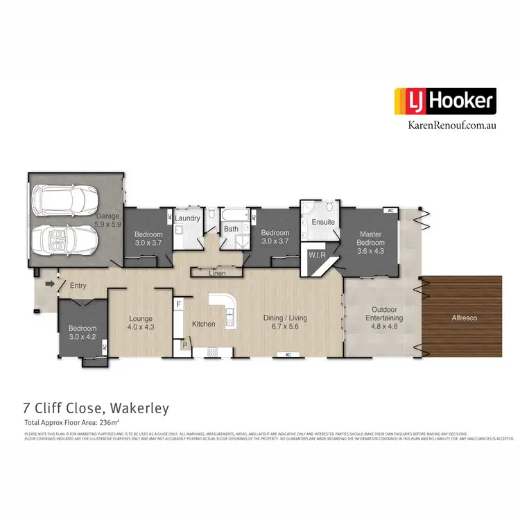 Floorplan of Homely house listing, 7 Cliff Close, Wakerley QLD 4154