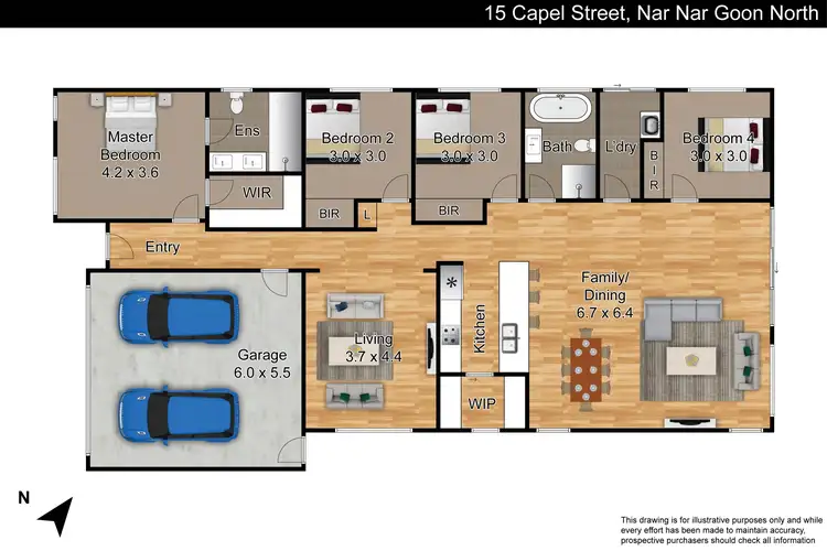 Floorplan of Homely house listing, 15 Capel Street, Nar Nar Goon North VIC 3812
