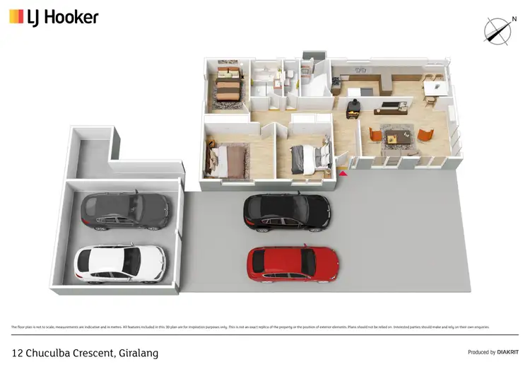 Floorplan of Homely house listing, 12 Chuculba Crescent, Giralang ACT 2617