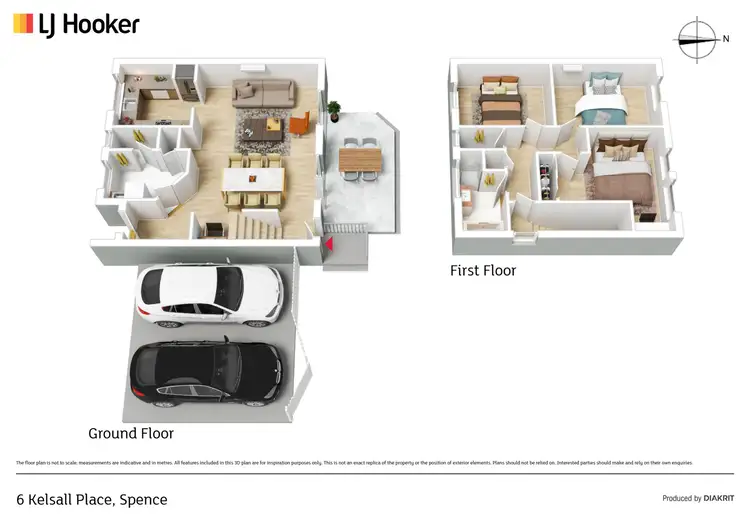 Floorplan of Homely house listing, 6 Kelsall Place, Spence ACT 2615