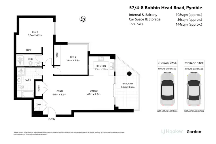 Floorplan of Homely apartment listing, 57/4-8 Bobbin Head Rd, Pymble NSW 2073