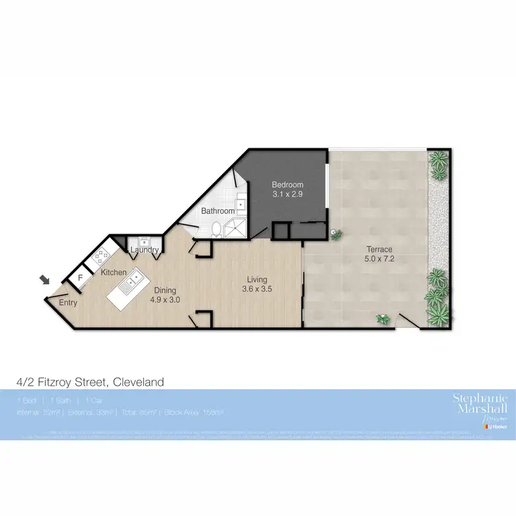 Floorplan of Homely unit listing, 4/2 Fitzroy Street, Cleveland QLD 4163