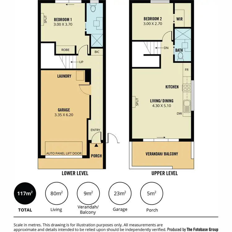 Floorplan of Homely townhouse listing, 8 Greenview Place, Blakeview SA 5114