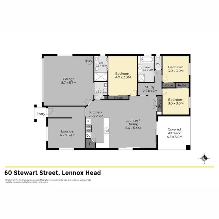 Floorplan of Homely house listing, 60 Stewart Street, Lennox Head NSW 2478