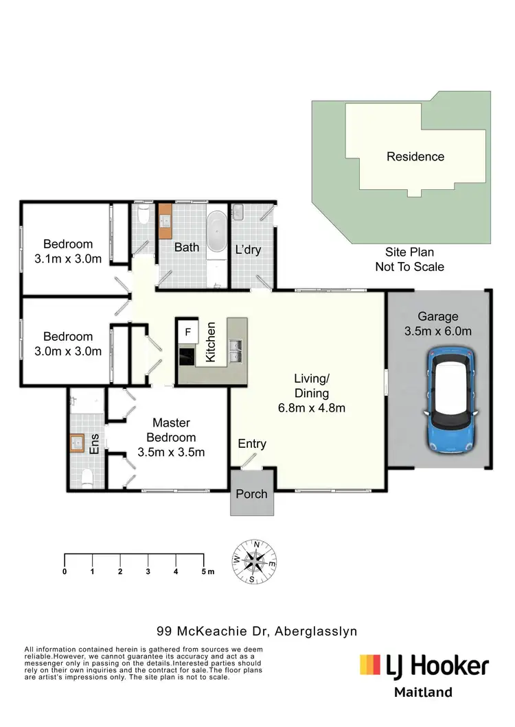 Floorplan of Homely house listing, 99 McKeachie Drive, Aberglasslyn NSW 2320