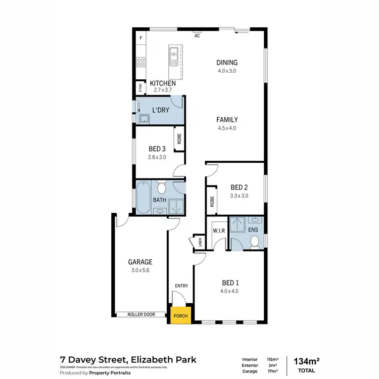 Floorplan of Homely house listing, 7 Davey Street, Elizabeth Park SA 5113