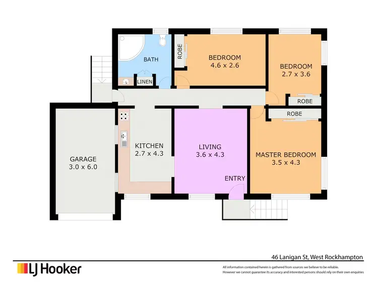 Floorplan of Homely house listing, 46 Lanigan Street, Wandal QLD 4700