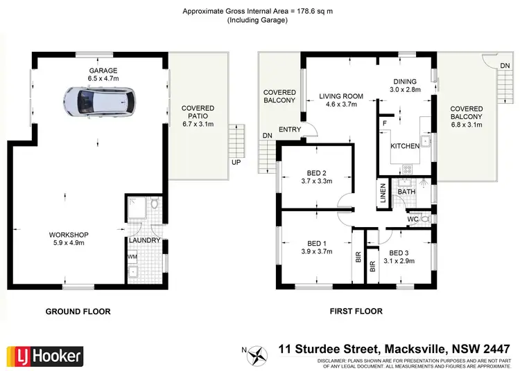Floorplan of Homely house listing, 11 Sturdee Street, Macksville NSW 2447