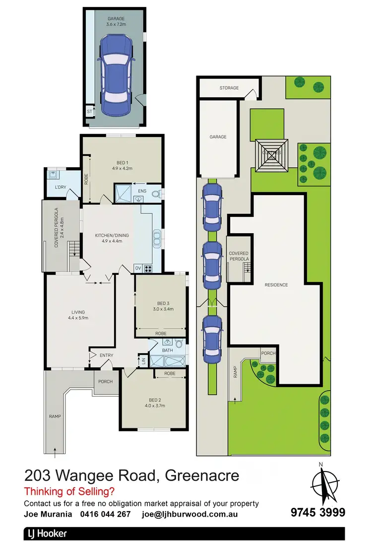 Floorplan of Homely house listing, 203 Wangee Road, Greenacre NSW 2190