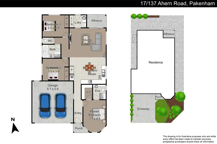 Floorplan of Homely unit listing, 17/137 Ahern Road, Pakenham VIC 3810