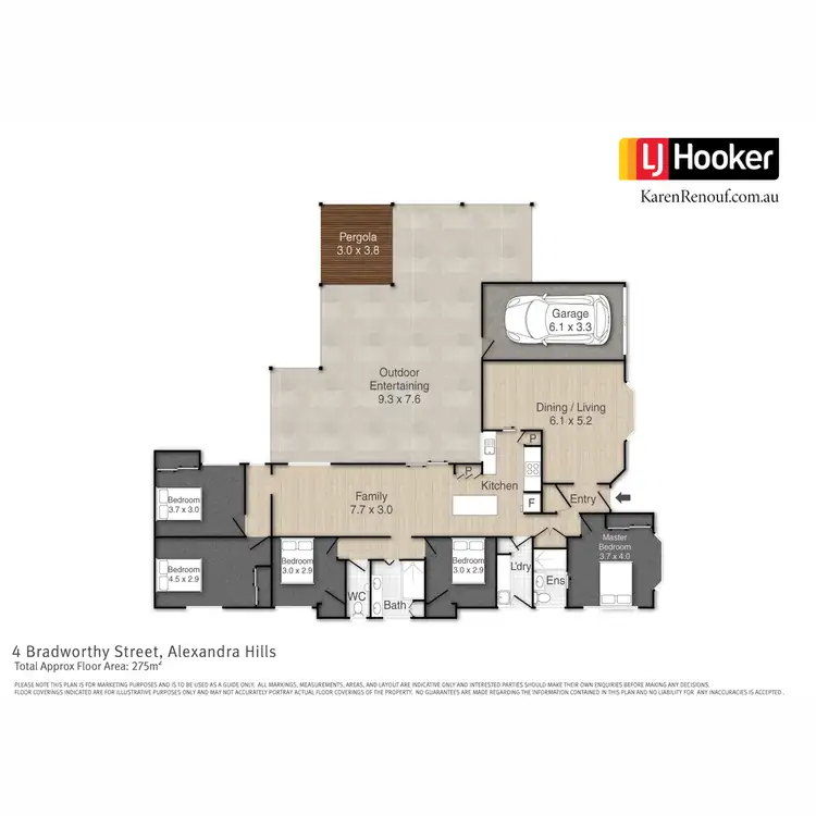 Floorplan of Homely house listing, 4 Bradworthy Street, Alexandra Hills QLD 4161