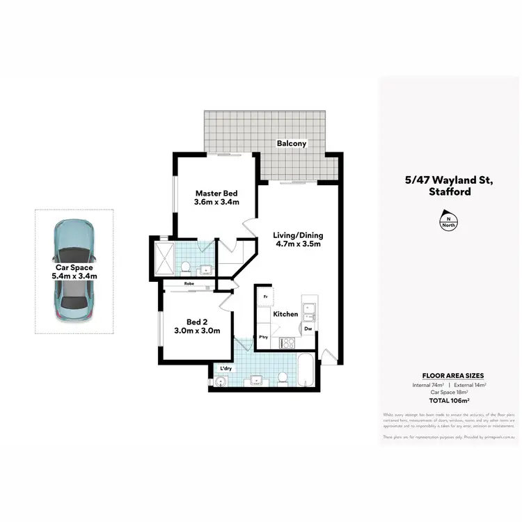 Floorplan of Homely unit listing, 5/47 Wayland Street, Stafford QLD 4053