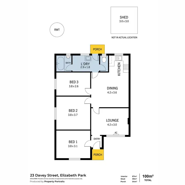 Floorplan of Homely house listing, 23 Davey Street, Elizabeth Park SA 5113