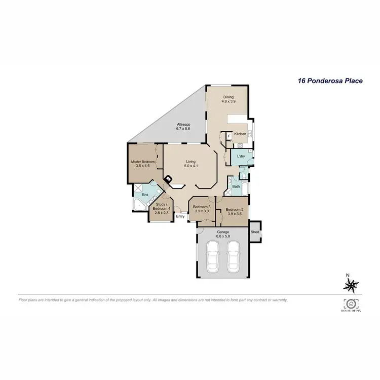 Floorplan of Homely house listing, 16 Ponderosa Place, Forest Lake QLD 4078