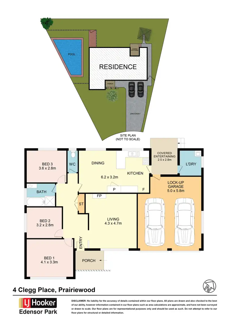 Floorplan of Homely house listing, 4 Clegg Place, Prairiewood NSW 2176