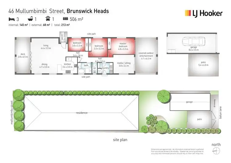 Floorplan of Homely house listing, 46 Mullumbimbi Street, Brunswick Heads NSW 2483