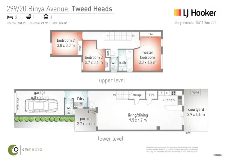 Floorplan of Homely unit listing, 299/20 Binya Avenue, Tweed Heads NSW 2485