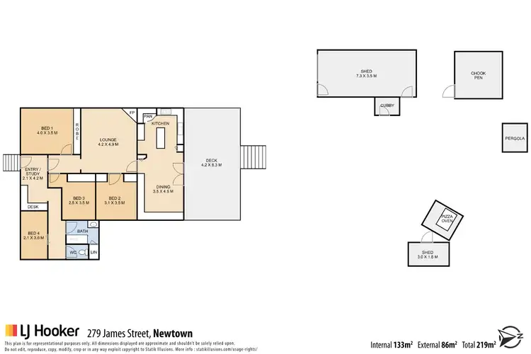 Floorplan of Homely house listing, 279 James Street, Newtown QLD 4350