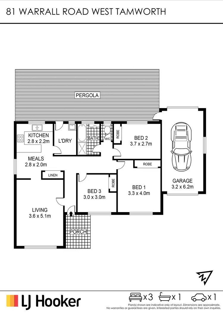 Floorplan of Homely house listing, 81 Warral Road, West Tamworth NSW 2340