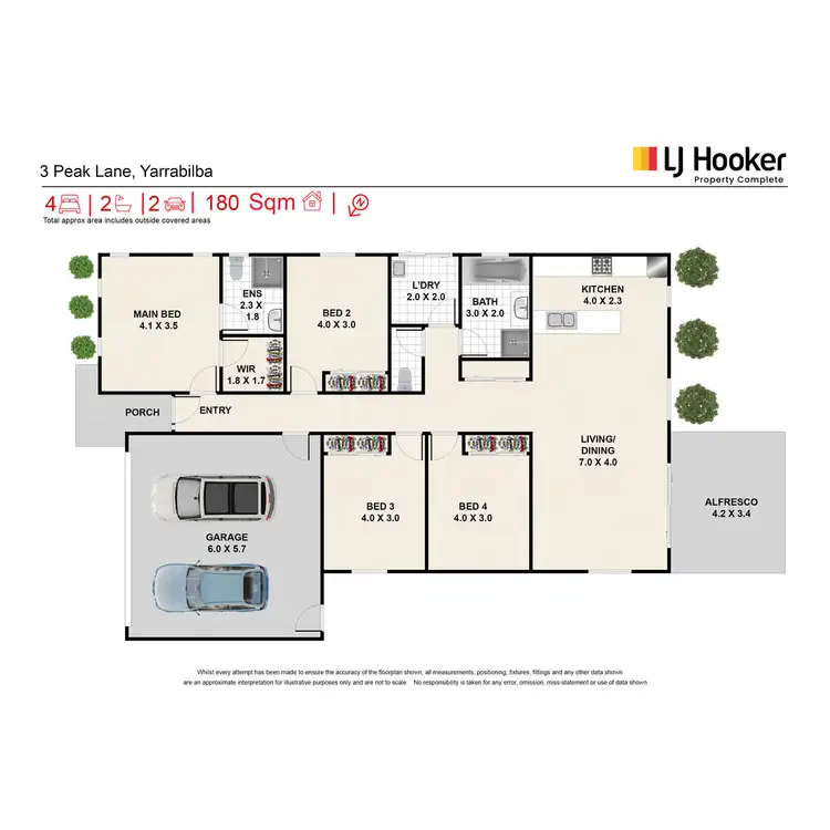 Floorplan of Homely house listing, 3 Peak Lane, Yarrabilba QLD 4207