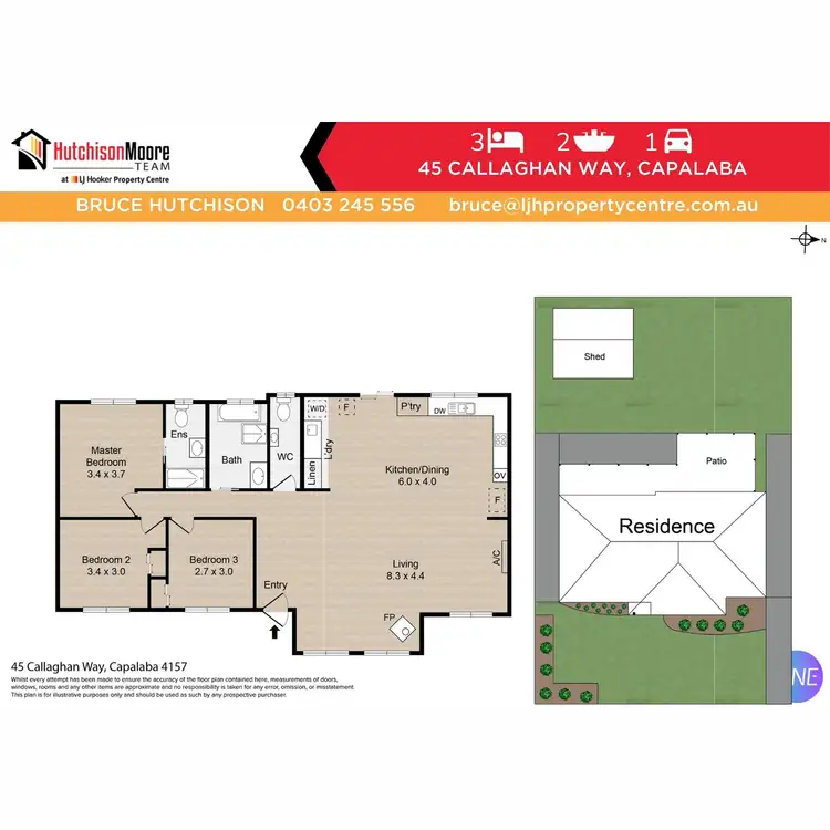 Floorplan of Homely house listing, 45 Callaghan Way, Capalaba QLD 4157