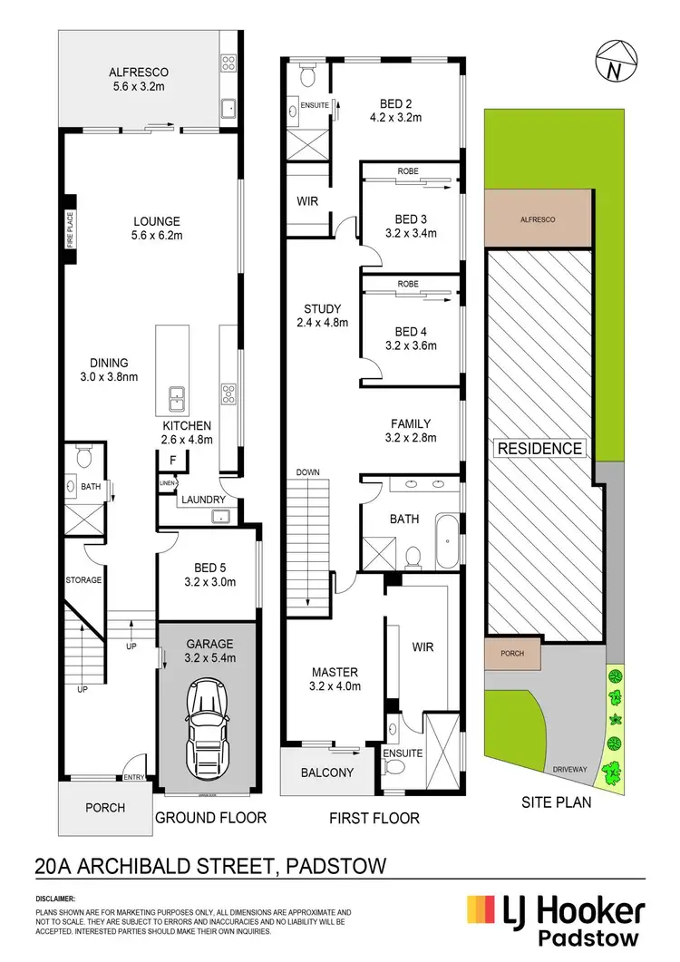 Floorplan of Homely semi-detached listing, 20A Archibald Street, Padstow NSW 2211