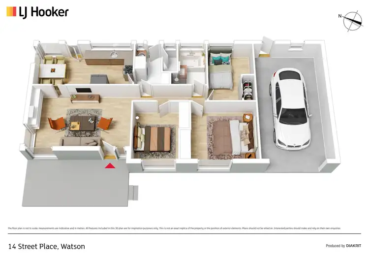 Floorplan of Homely house listing, 14 Street Place, Watson ACT 2602