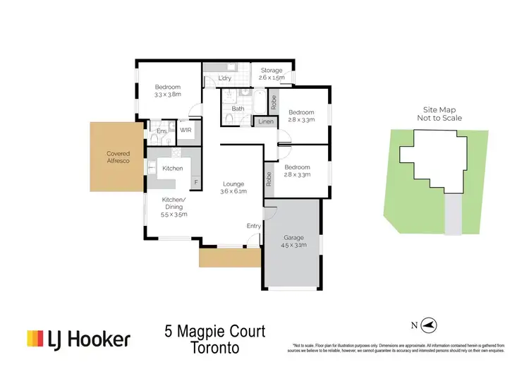Floorplan of Homely house listing, 5 Magpie Court, Toronto NSW 2283