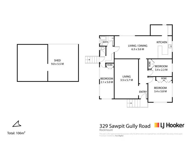 Floorplan of Homely house listing, 325 Sawpit Gully Road, Rockmount QLD 4344