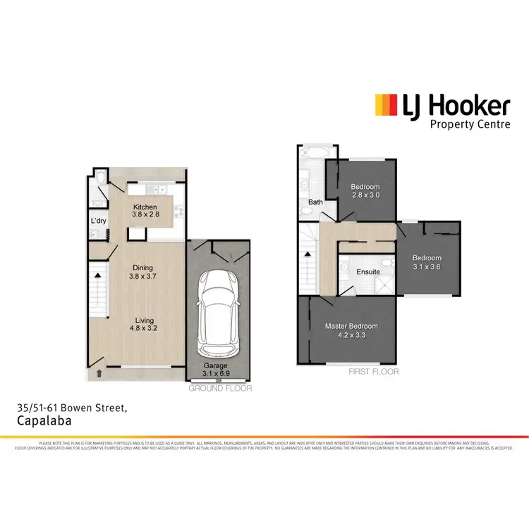 Floorplan of Homely townhouse listing, 35/51-61 Bowen Street, Capalaba QLD 4157