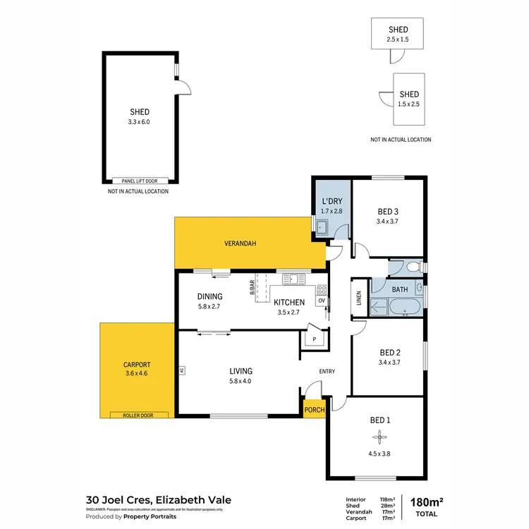 Floorplan of Homely house listing, 30 Joel Crescent, Elizabeth Vale SA 5112