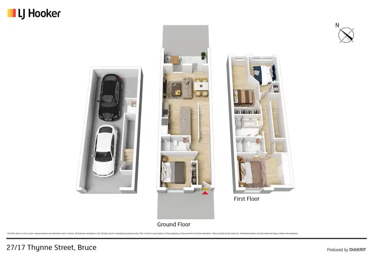Floorplan of Homely townhouse listing, 27/17 Thynne Street, Bruce ACT 2617