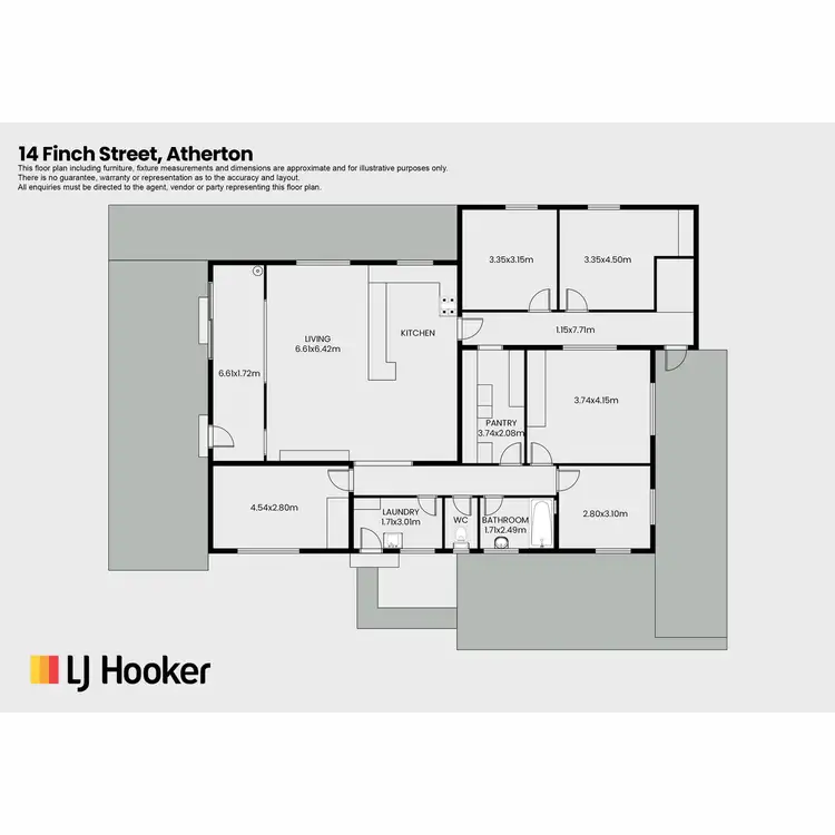 Floorplan of Homely house listing, 14 Finch Street, Atherton QLD 4883