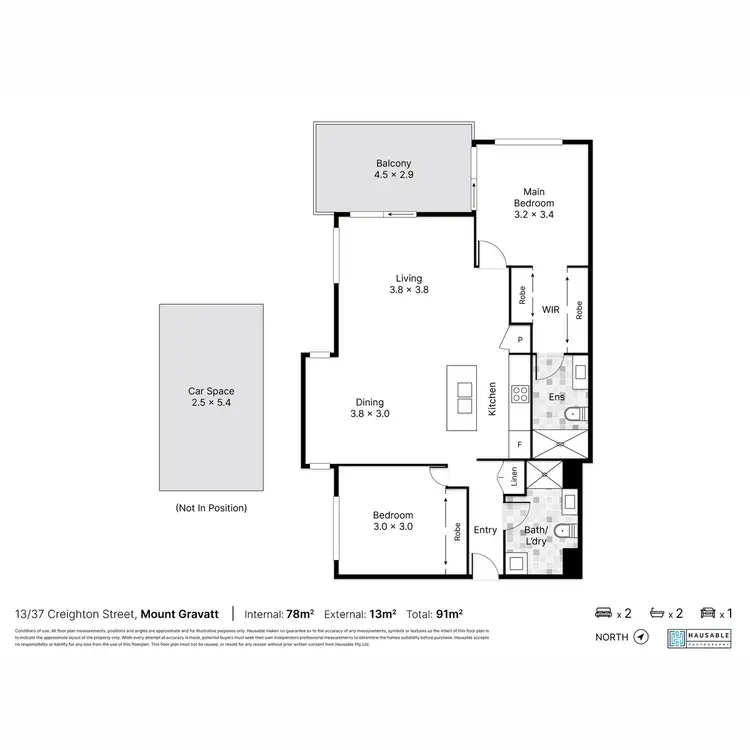Floorplan of Homely unit listing, 13/37 Creighton Street, Mount Gravatt QLD 4122