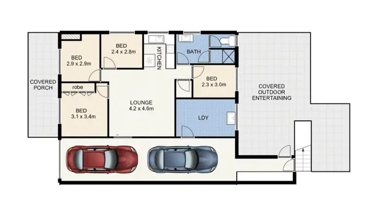 Floorplan of Homely unit listing, 20B Herbert Street, Annerley QLD 4103